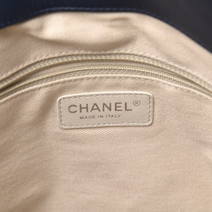 Chanel Patent Quilted Timeless CC Soft Tote Navy 5 of 11