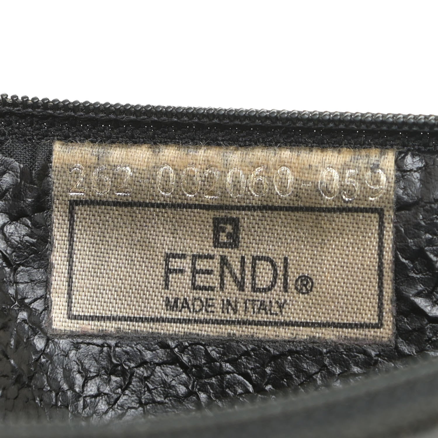 Fendi Pequin Zip Clutch Tobacco 6 of 13