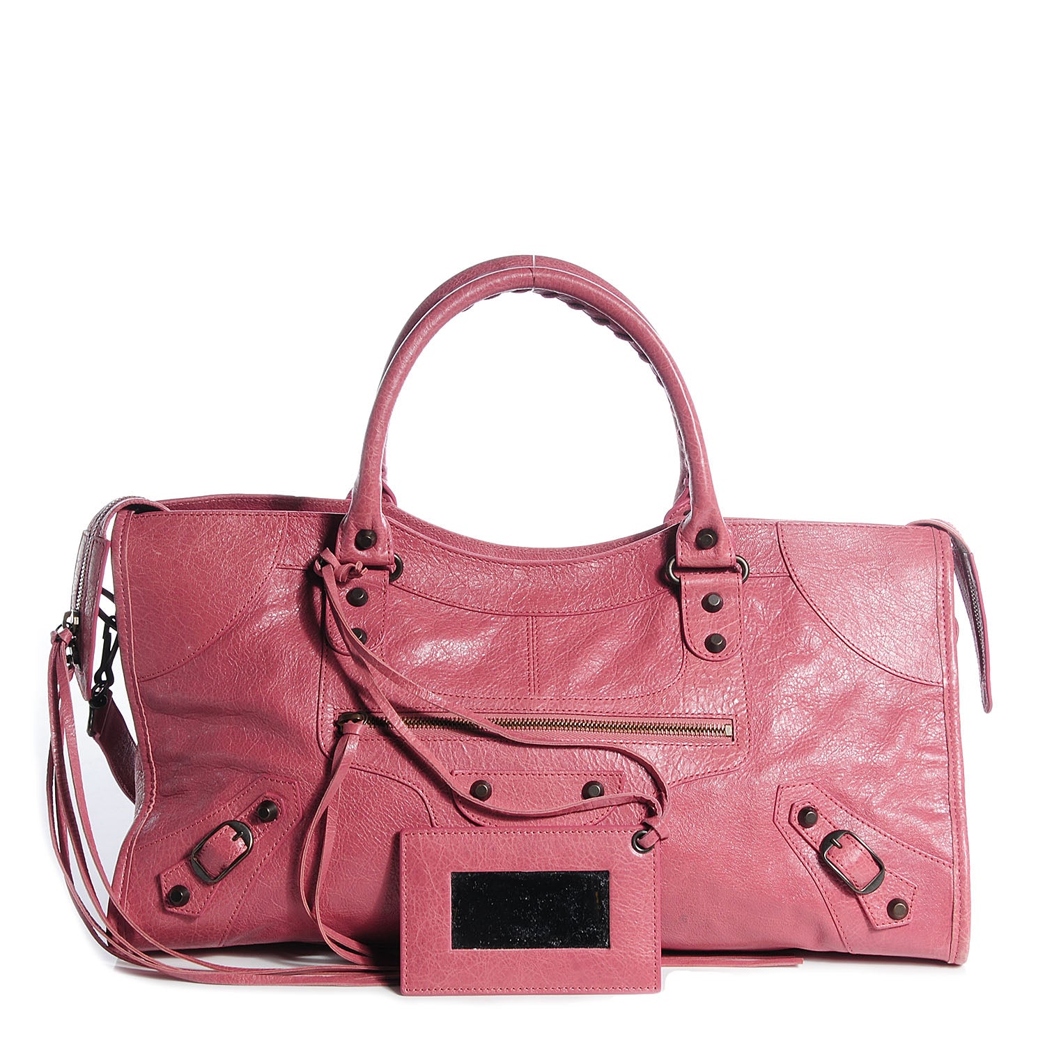 Balenciaga Agneau Classic Hardware Part Time Rose Bruyere 1 of 15