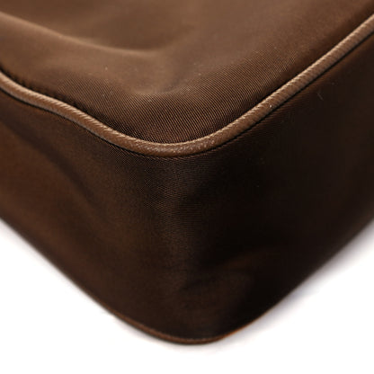 Prada Tessuto Nylon Saffiano Re-Edition 2005 Shoulder Bag Cacao 10 of 12