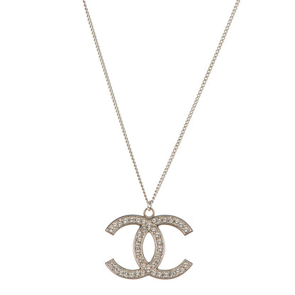 Chanel Crystal Large CC Necklace Gold 1 of 3