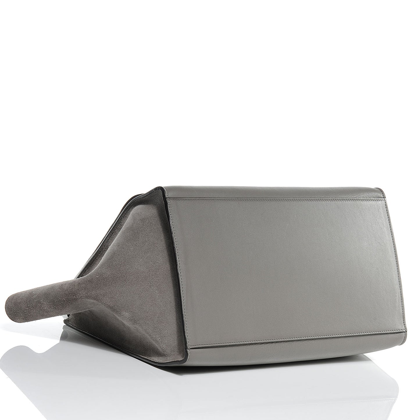 Crocodile Embossed Large Trapeze Grey