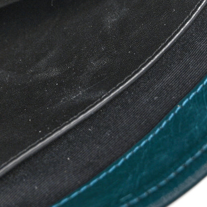 Saint Laurent Crinkled Calfskin Matelasse Monogram Medium Niki Chain Satchel Peacock Green 12 of 12