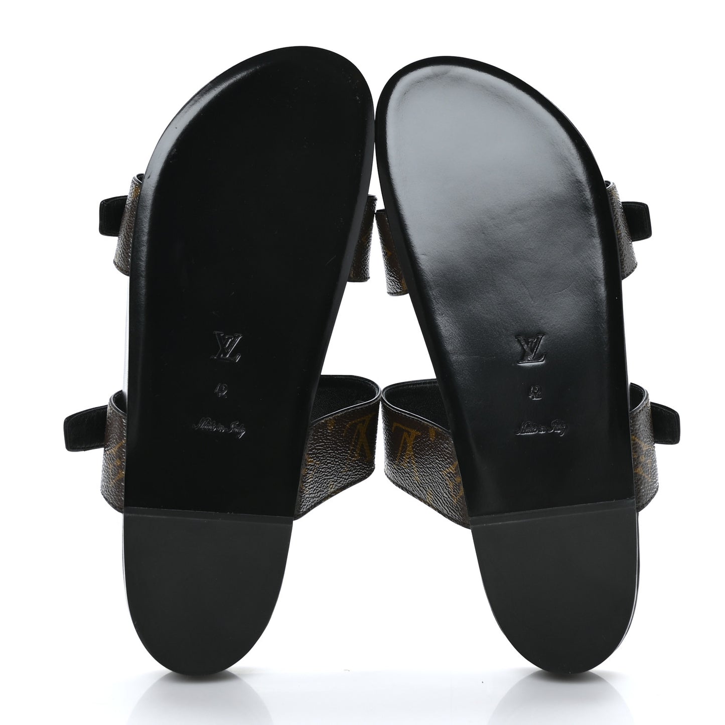 Monogram Bom Dia Mule Sandals 42 Black