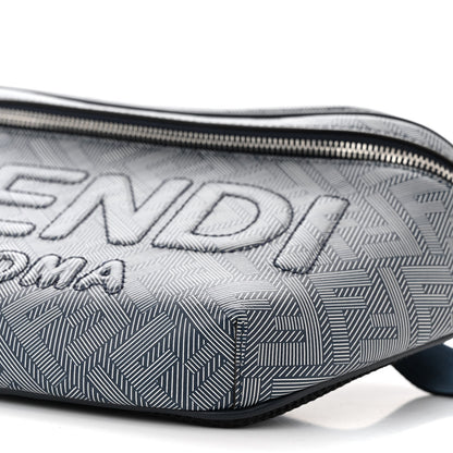 Fendi Calfskin Shadow Striped FF Logo Belt Bag Multicolor 10 of 10