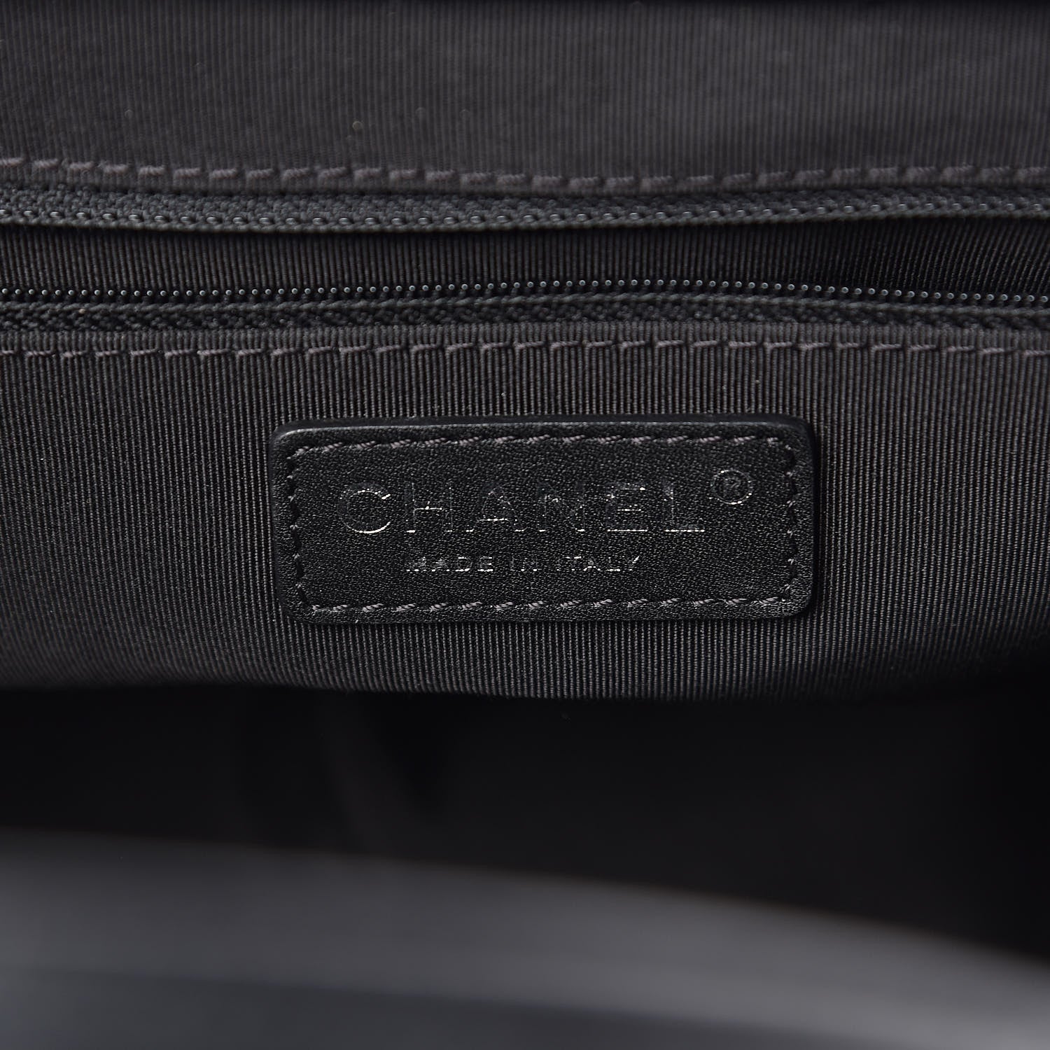 Chanel Calfskin Quilted Small Easy Shopping Tote Black 6 of 10