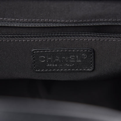 Chanel Calfskin Quilted Small Easy Shopping Tote Black 6 of 10