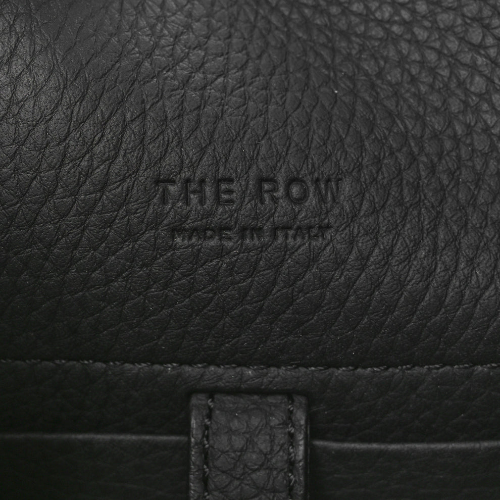 The Row Margaux 32cm Black Grained Calfskin