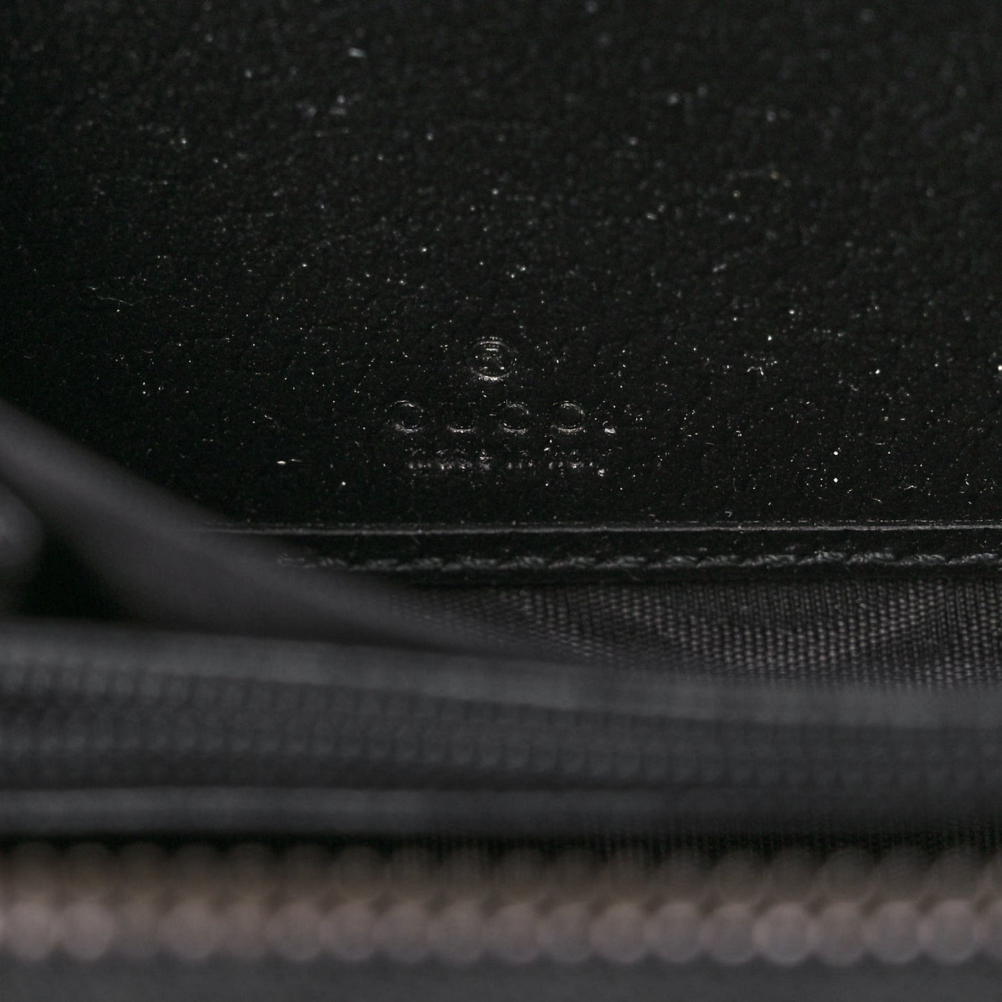 Dollar Calfskin GG Marmont Zip Around Wallet Black