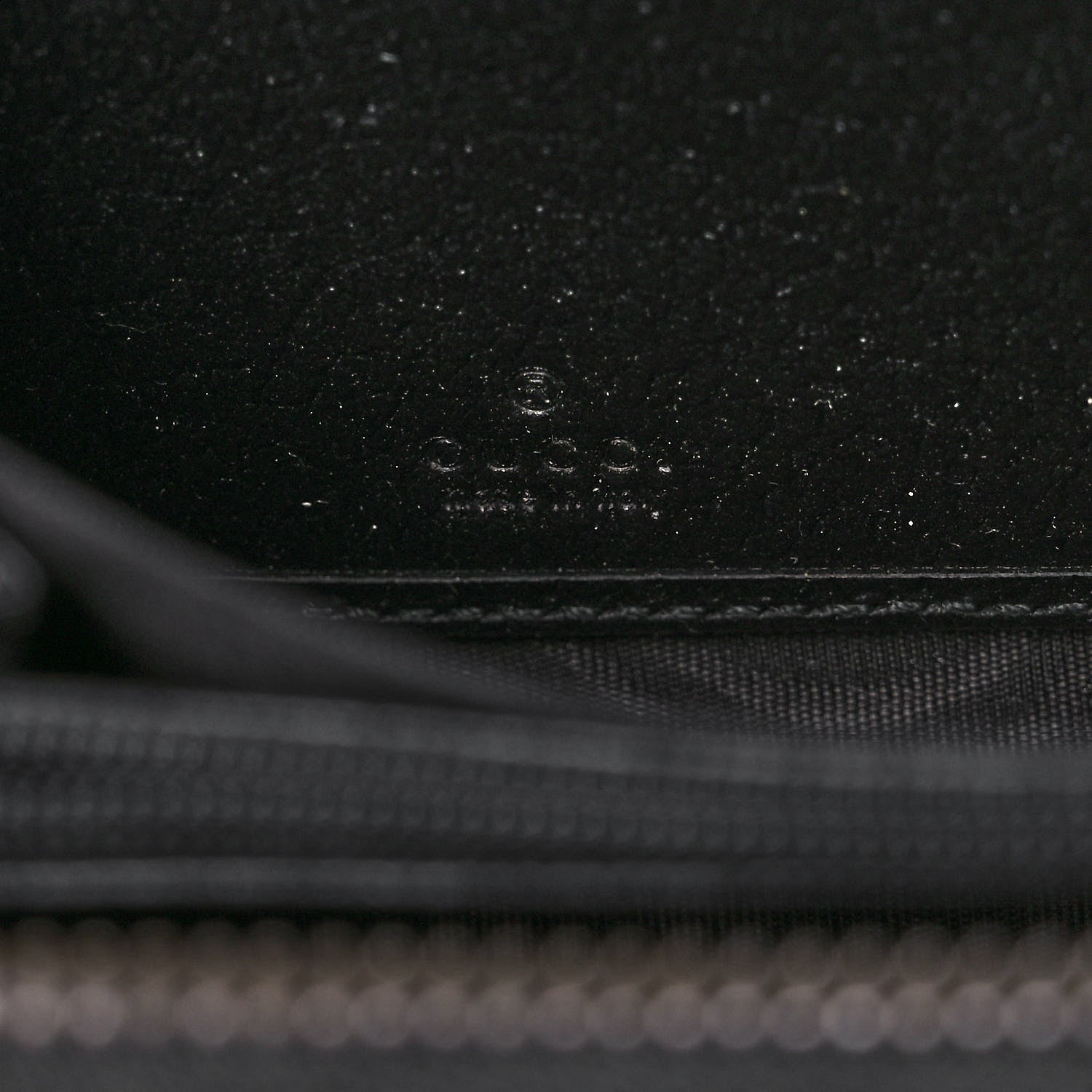 Gucci Dollar Calfskin GG Marmont Zip Around Wallet Black 6 of 12
