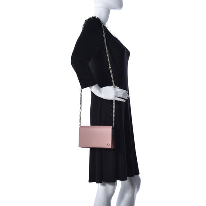 Gucci Dollar Calfskin Medium Betty Chain Wallet Soft Pink 2 of 11