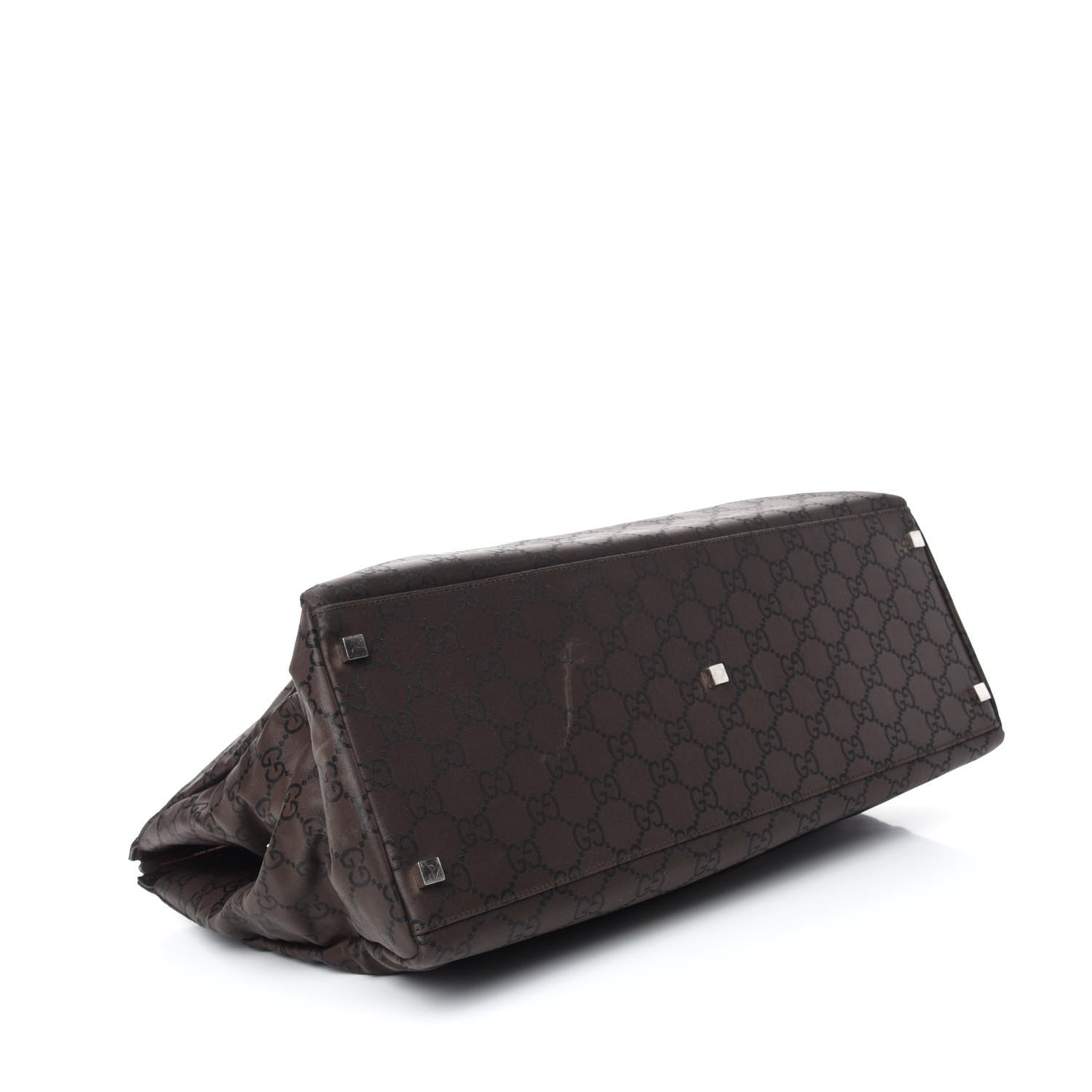 Gucci Nylon Monogram Travel Bag Dark Brown 3 of 10