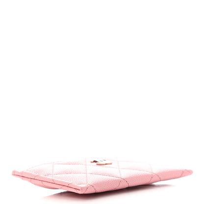 Chanel Caviar Quilted Card Holder Pink 4 of 8