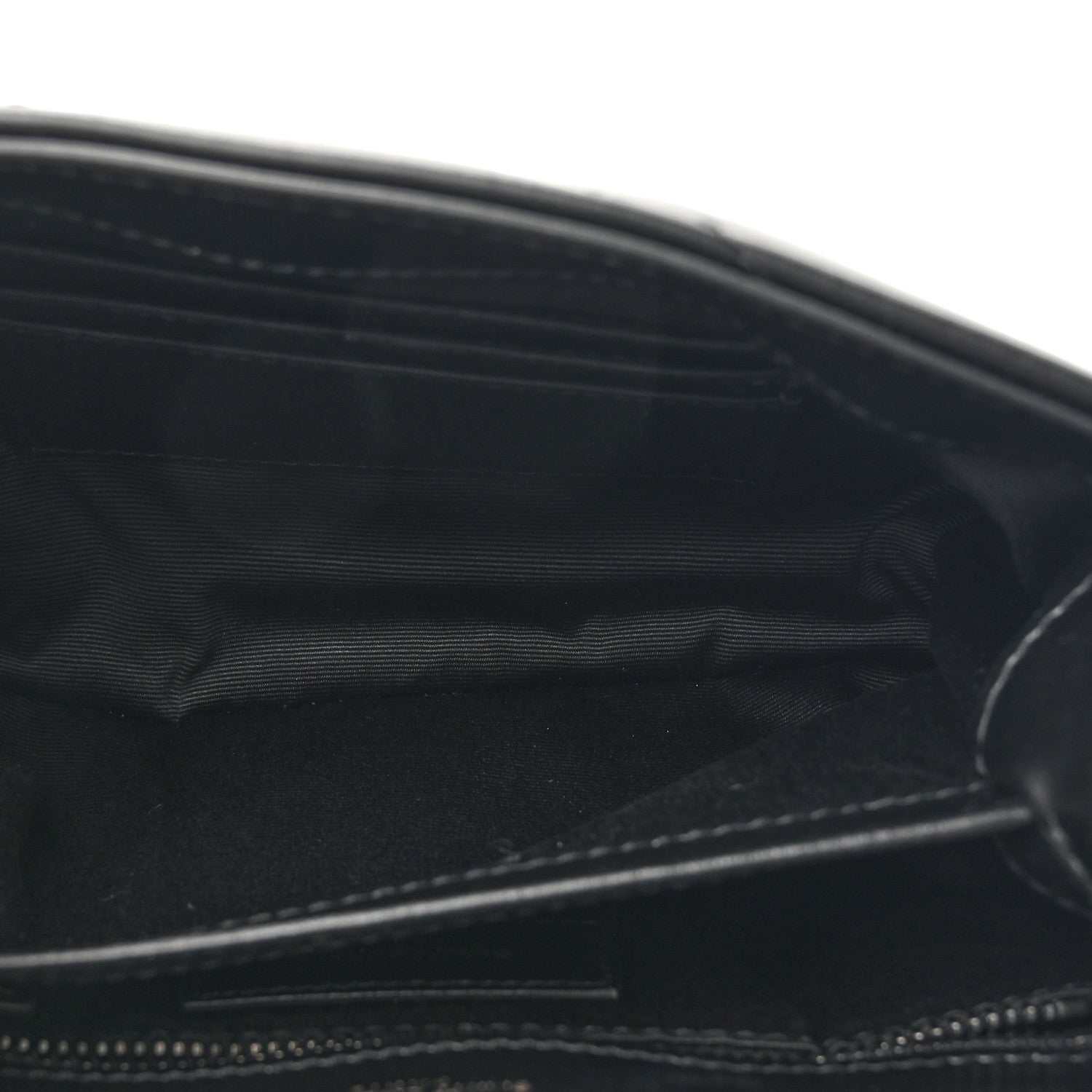 Saint Laurent Calfskin Y Quilted Monogram Monochrome Toy Loulou Crossbody Bag Black 5 of 12
