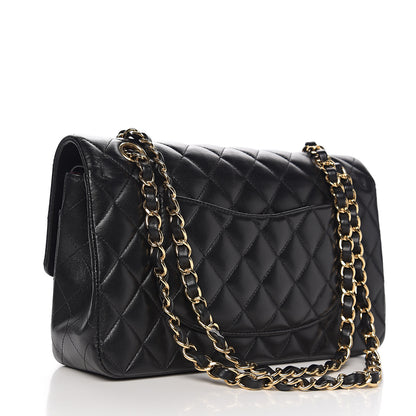 Chanel Lambskin Quilted Medium Double Flap Black 2 of 14