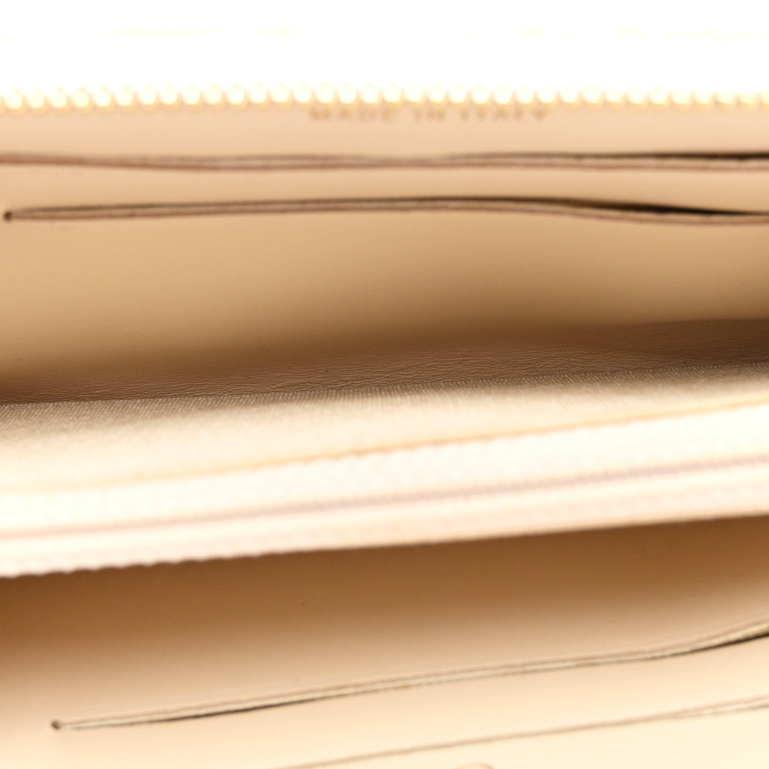 Chanel Lurex Canvas Deauville Medium Zip Around Wallet Beige 5 of 10