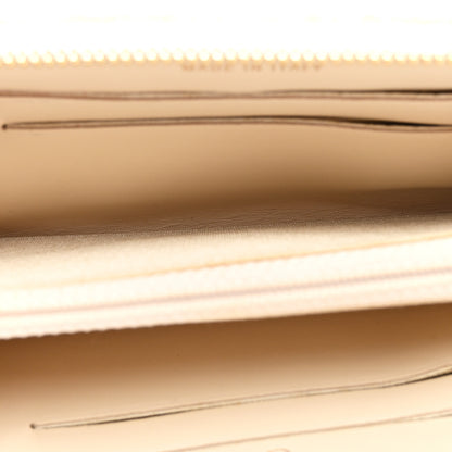 Chanel Lurex Canvas Deauville Medium Zip Around Wallet Beige 5 of 10