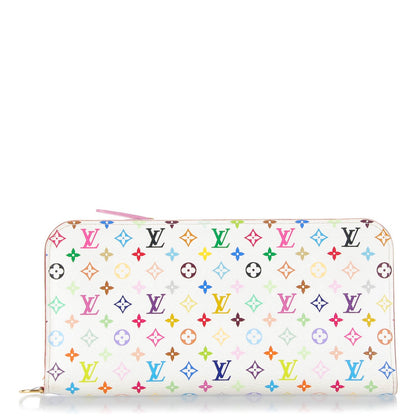 Louis Vuitton Monogram Multicolor Insolite Wallet White Litchi 1 of 8