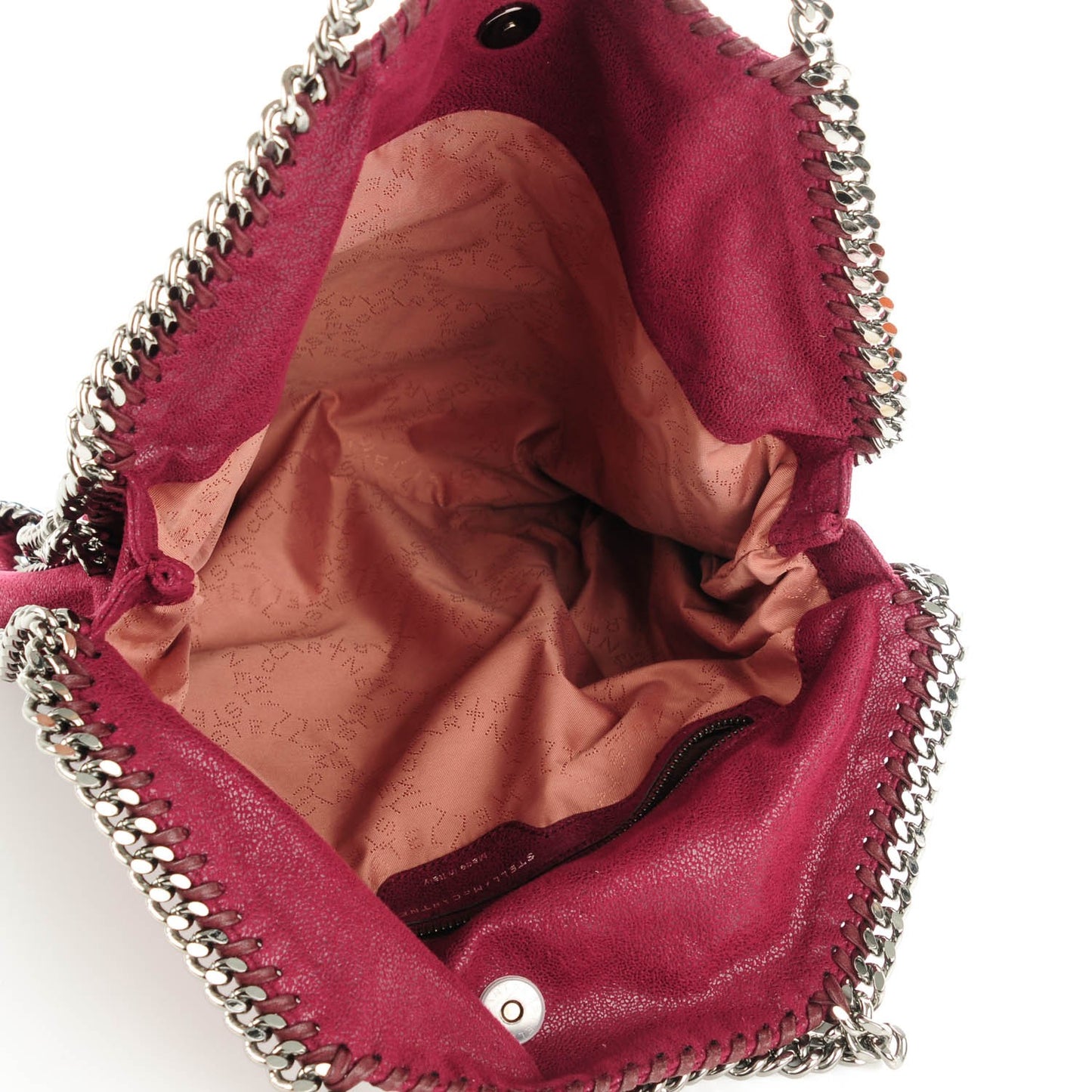 Shaggy Deer Falabella Fold Over Tote Plum