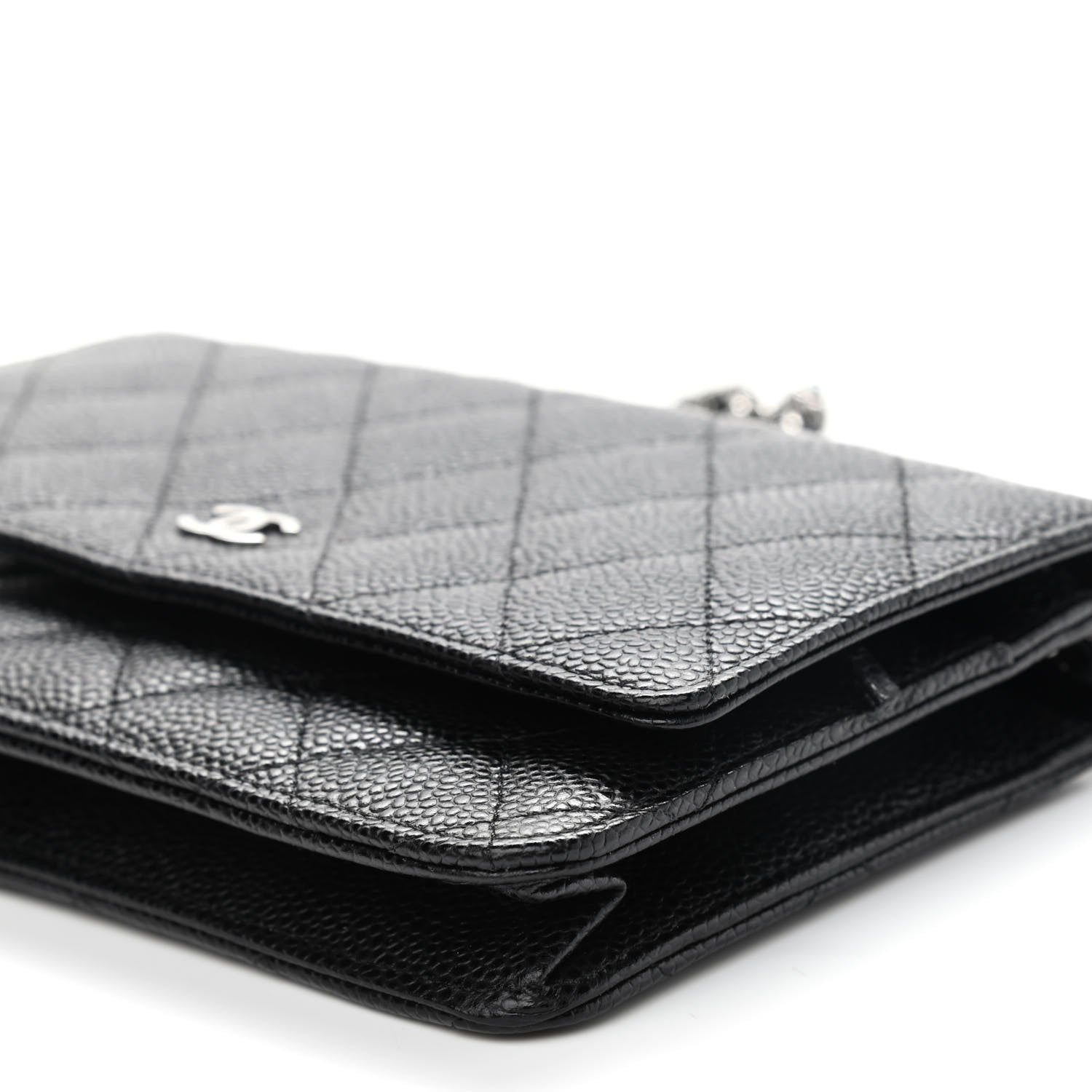 Chanel Caviar Quilted Wallet On Chain WOC Black 10 of 10