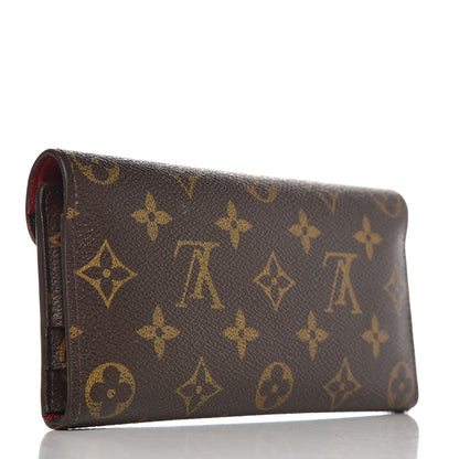 Louis Vuitton Monogram Josephine Wallet Red 3 of 11