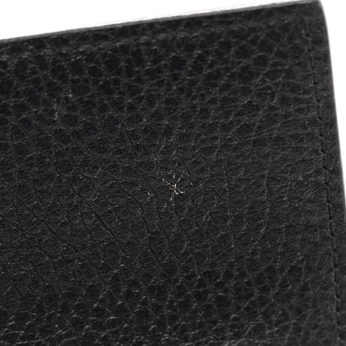 Dollar Calfskin GG Supreme Monogram Petite GG Marmont Wallet Chain Bag Black Beige Ebony