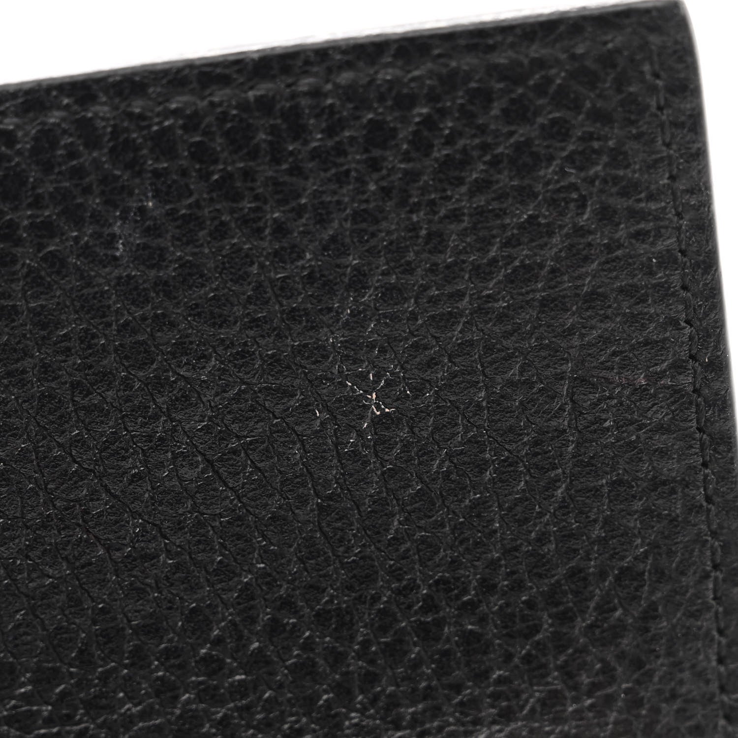 Gucci Dollar Calfskin GG Supreme Monogram Petite GG Marmont Wallet Chain Bag Black Beige Ebony 11 of 11