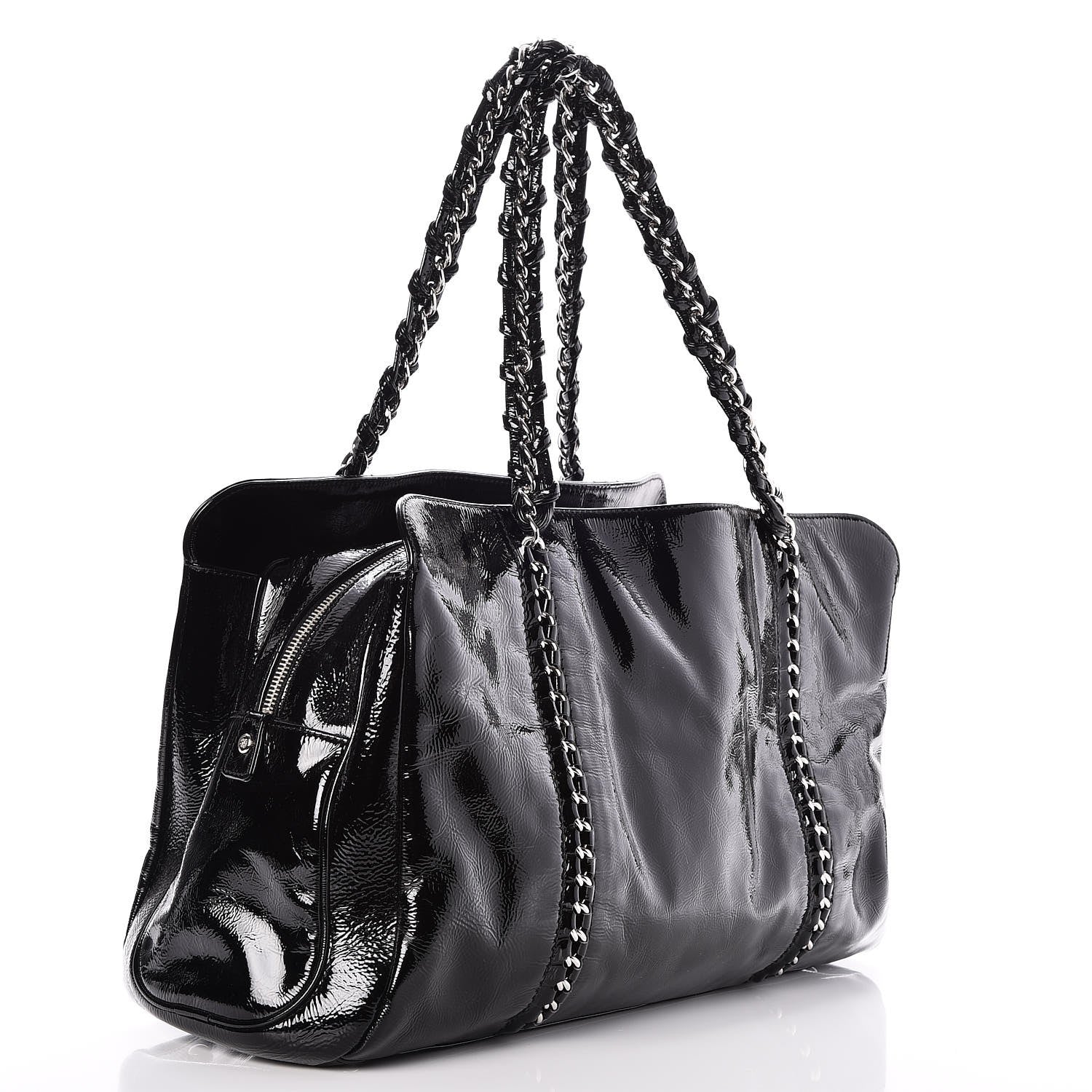 Chanel Patent Calfskin Large Luxe Ligne Tote Black 3 of 7