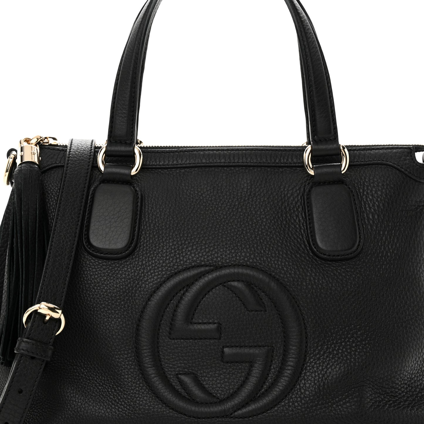 Cellarius Calfskin Small Soho Top Handle Satchel Black