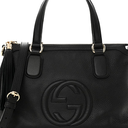 Gucci Cellarius Calfskin Small Soho Top Handle Satchel Black 8 of 11