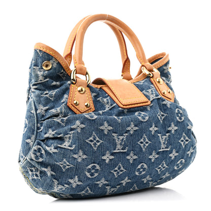 Louis Vuitton Monogram Denim Pleaty Blue 3 of 11