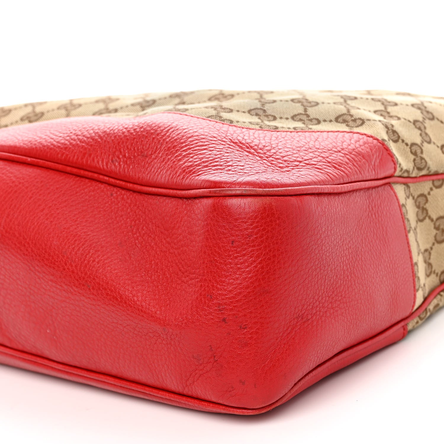 Gucci Monogram Medium Diana Bamboo Shoulder Bag Red 10 of 13