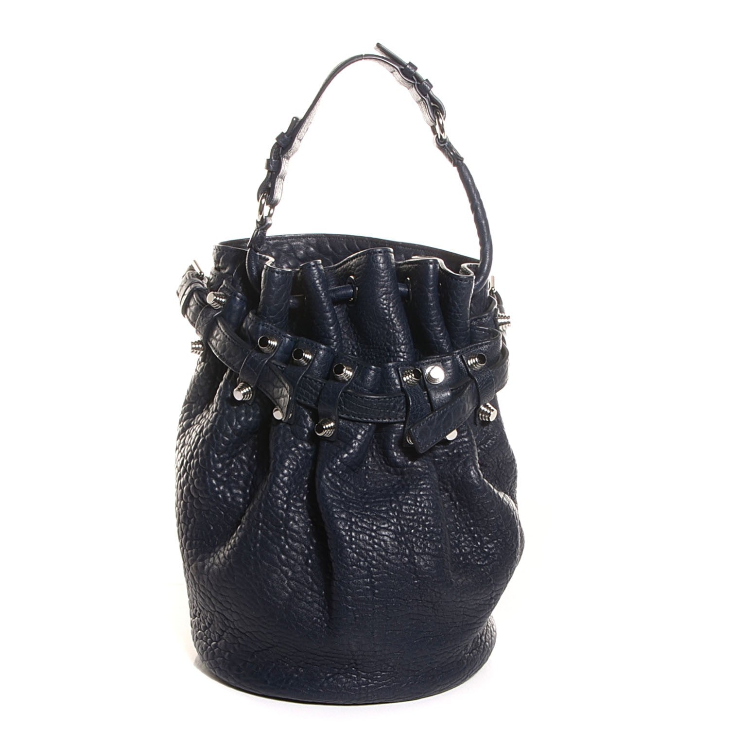 Alexander Wang Pebbled Lambskin Diego Bucket Bag Neptune 1 of 7