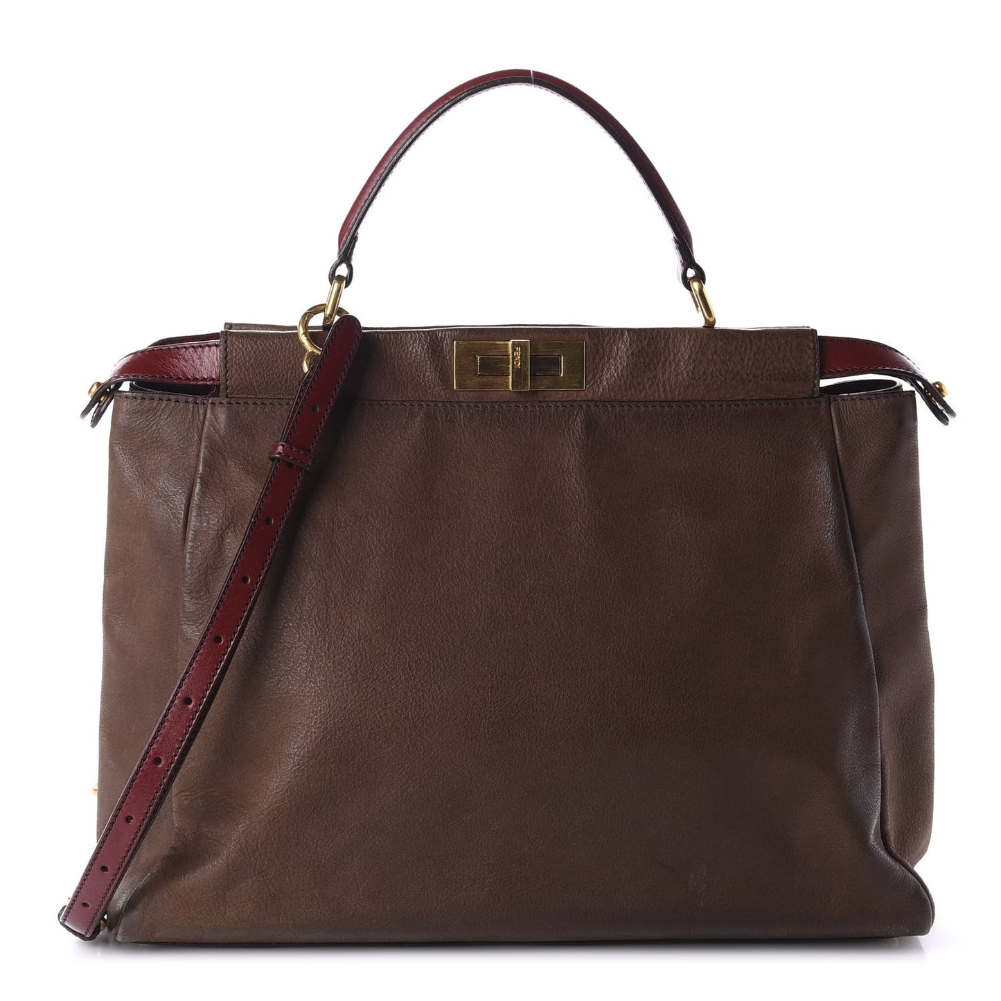 Buffalo Vitello Large Peekaboo Iconic Satchel Moro Granada