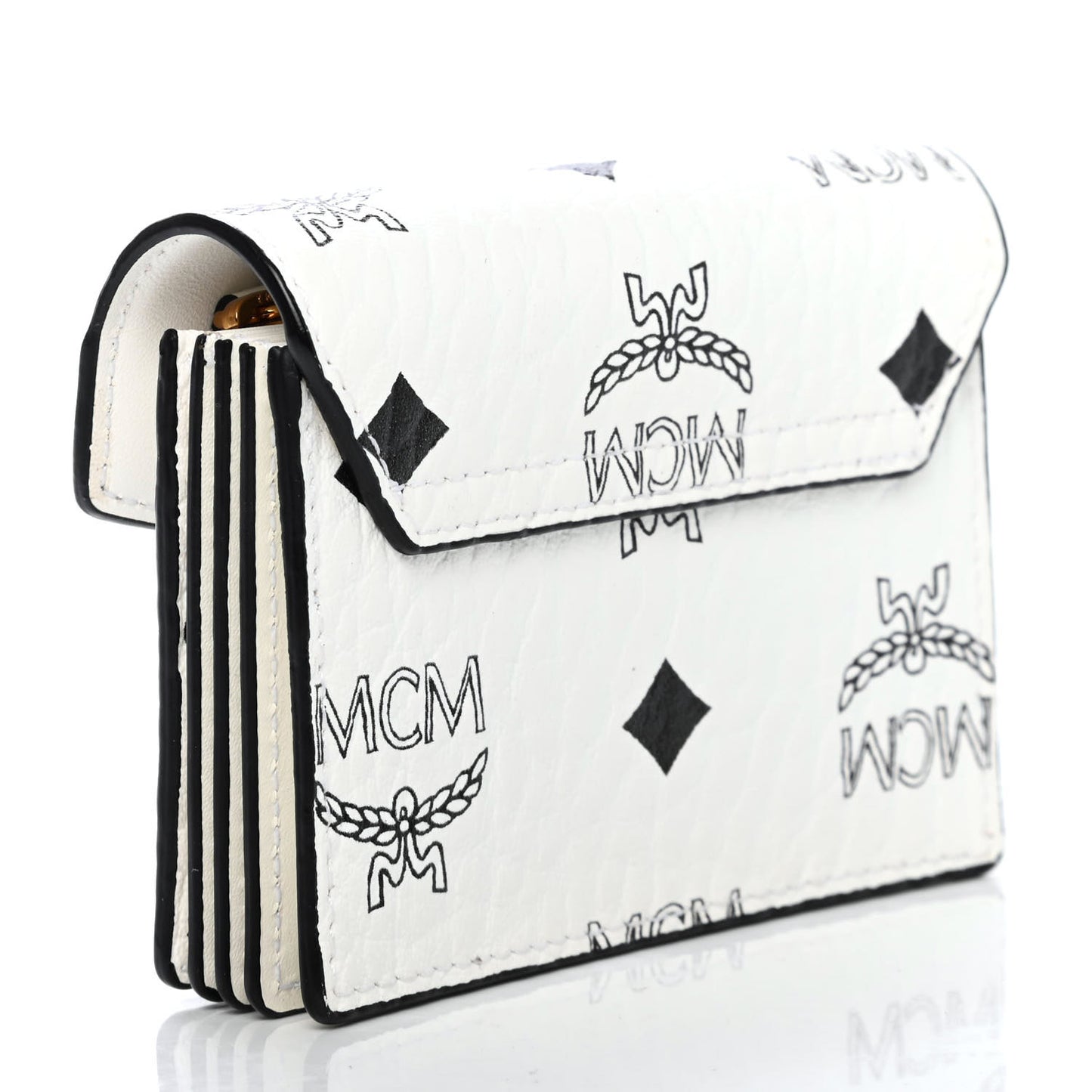 Visetos Mini Accordion Card Wallet White
