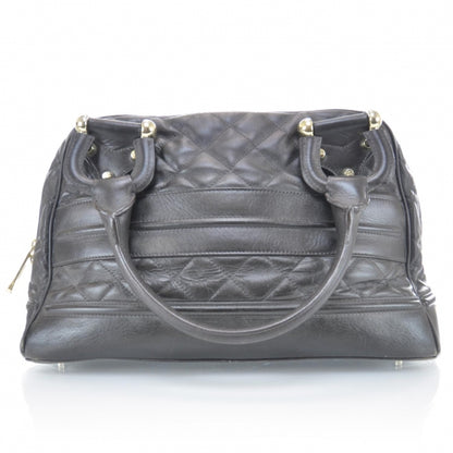Burberry Leather Quilted Satchel Dark Brown 3 of 13