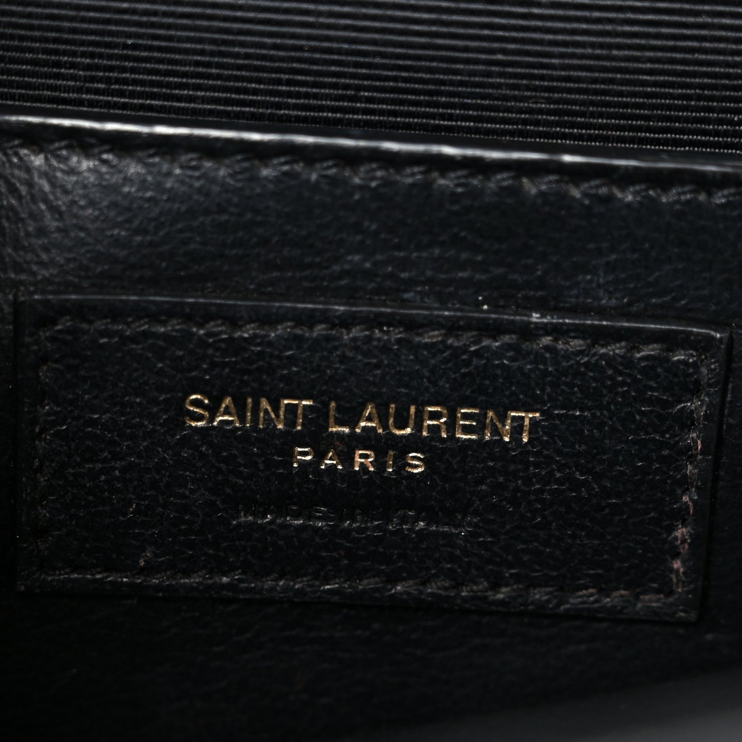 Grain De Poudre Textured Mixed Matelasse Triquilt Small Monogram Satchel Black