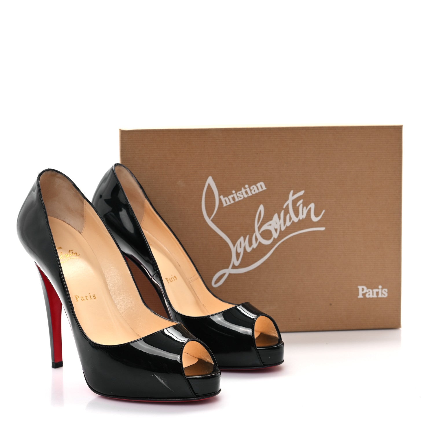 Christian Louboutin Patent New Very Prive 120 Pumps 38.5 Black 11 of 11
