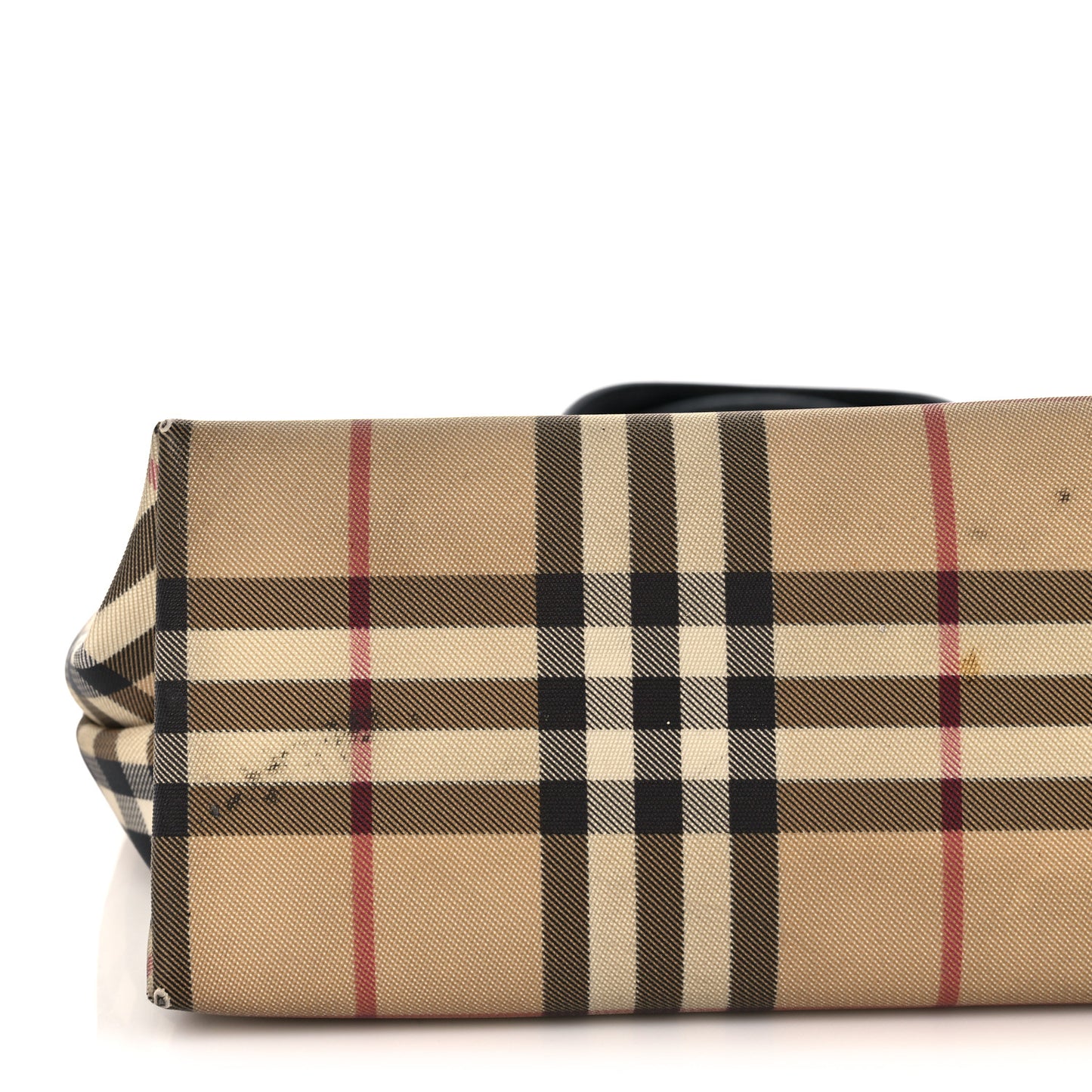 House Check Medium Tote Black