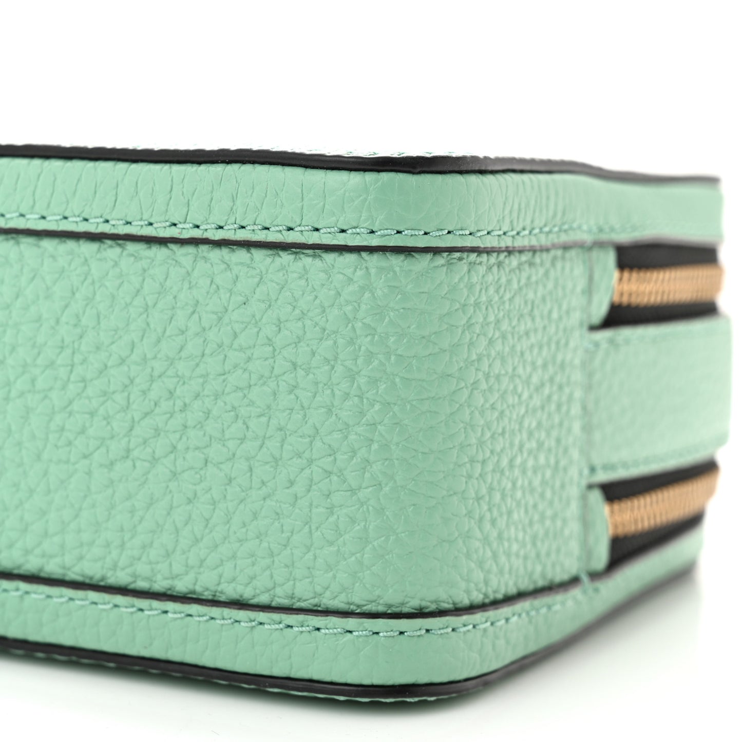 Calfskin Mini The Textured Box Bag Malachite