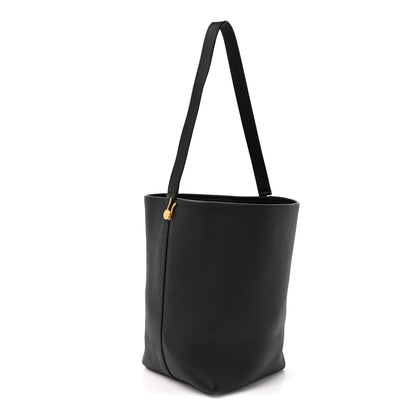 The Row Grained Calfskin Medium N/S Hook Tote Black 2 of 8