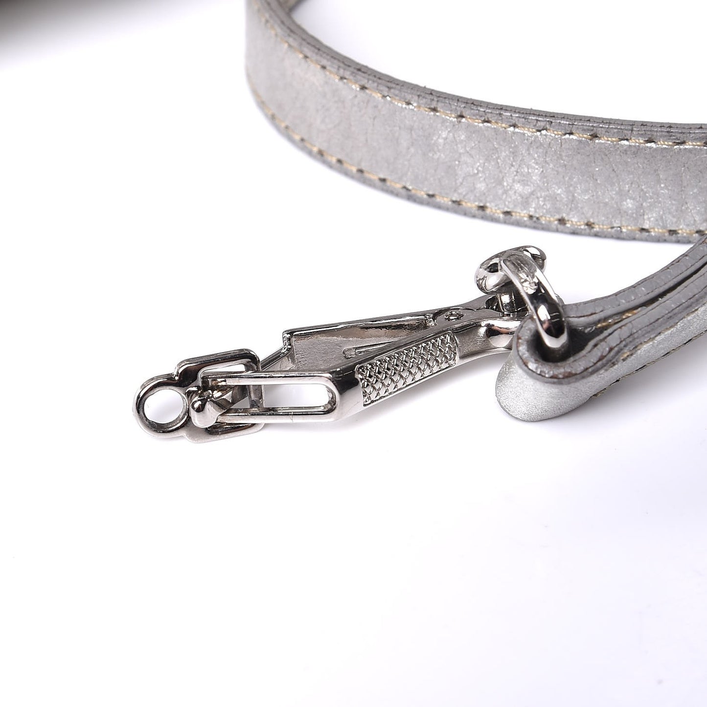 Metallic Nappa Matelasse Coffer Silver