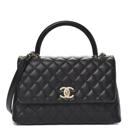 Chanel Caviar Quilted Small Coco Handle Flap Black 1 of 11