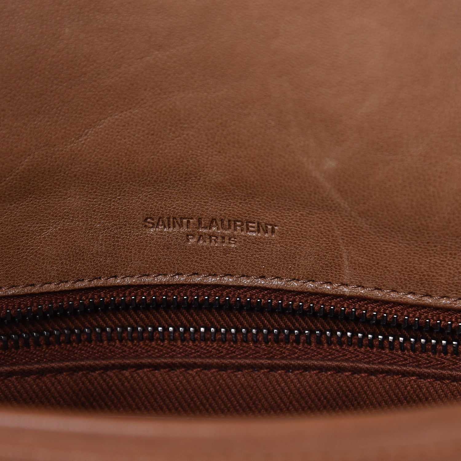 Saint Laurent Calfskin Star Studded Monogram Medium Niki Chain Satchel Brown 6 of 11