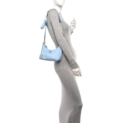 Prada Re-Nylon Saffiano Re-Edition 2005 Shoulder Bag Celeste 2 of 14