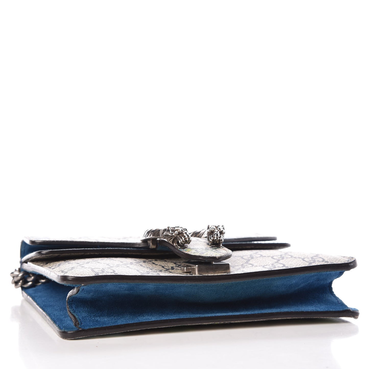 GG Supreme Monogram Blooms Mini Dionysus Shoulder Bag Beige Navy Vintage Blue