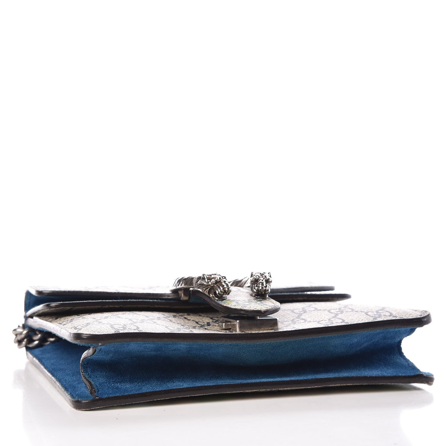 Gucci GG Supreme Monogram Blooms Mini Dionysus Shoulder Bag Beige Navy Vintage Blue 5 of 10