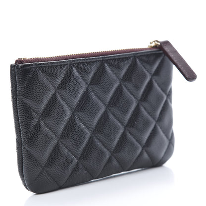 Chanel Caviar Quilted Small Cosmetic Case Black 3 of 8