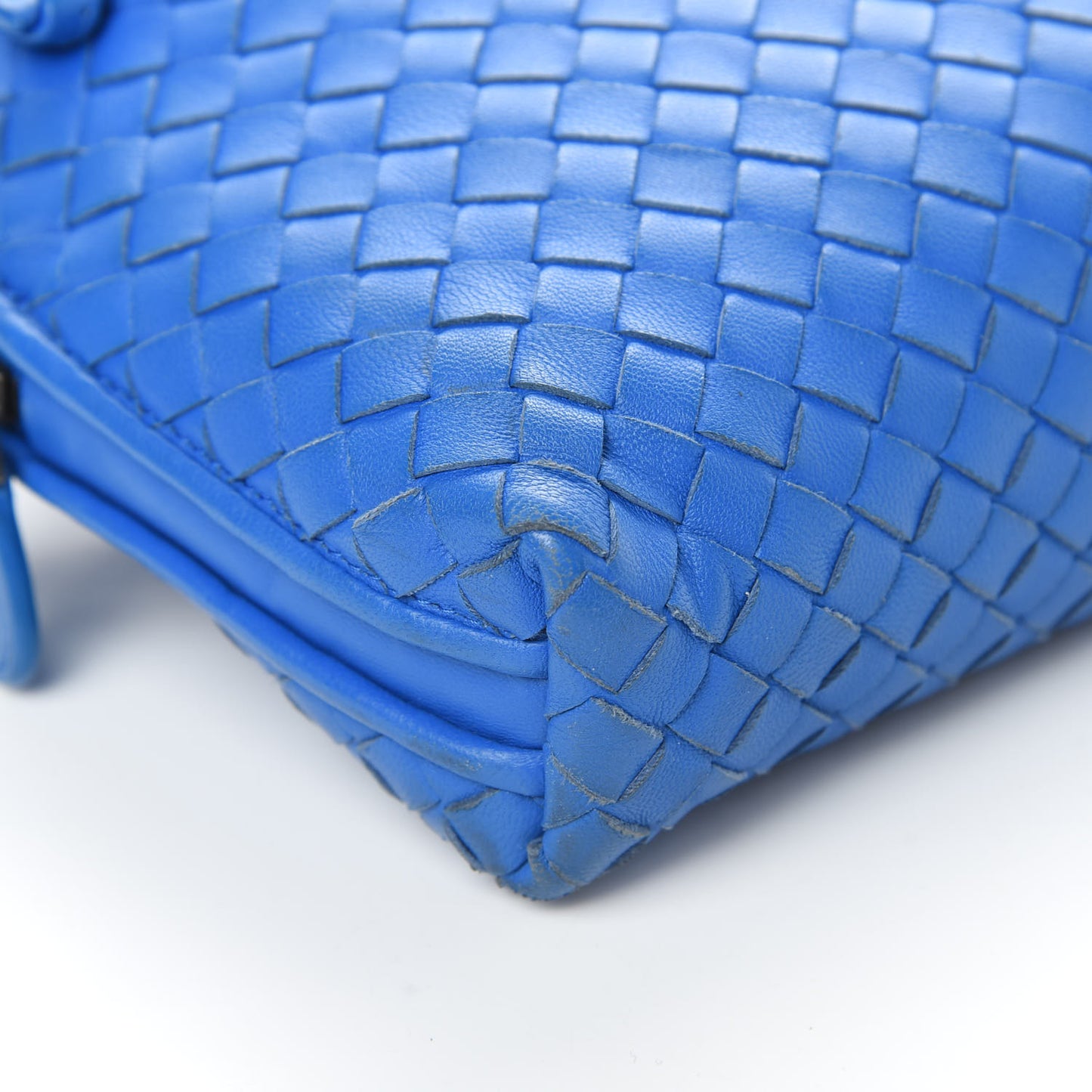 Nappa Intrecciato Nodini Bag Signal Blue