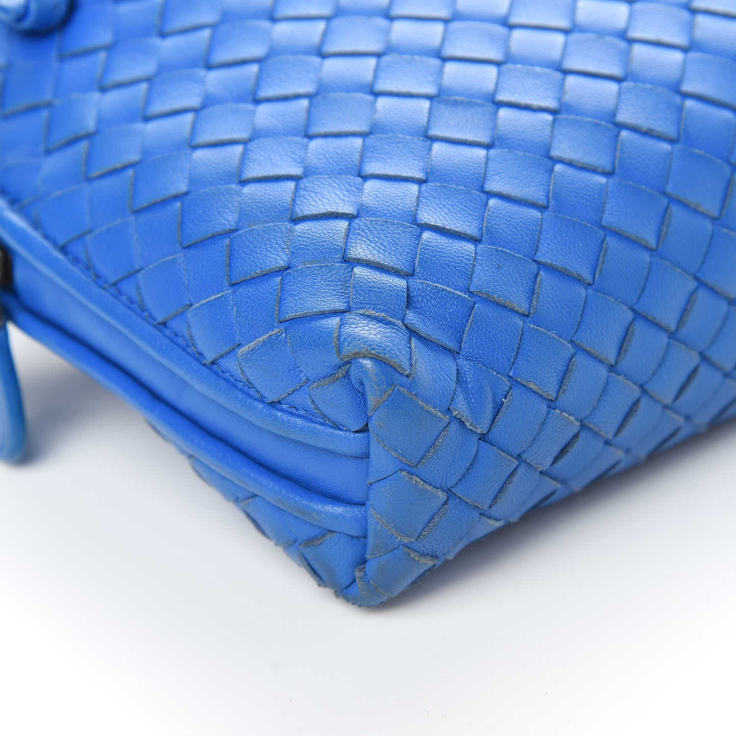 Bottega Veneta Nappa Intrecciato Nodini Bag Signal Blue 9 of 14